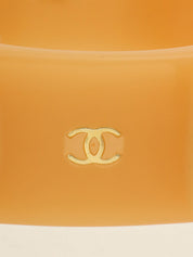 2001年製 CCマークバングル ベージュ/イエロー