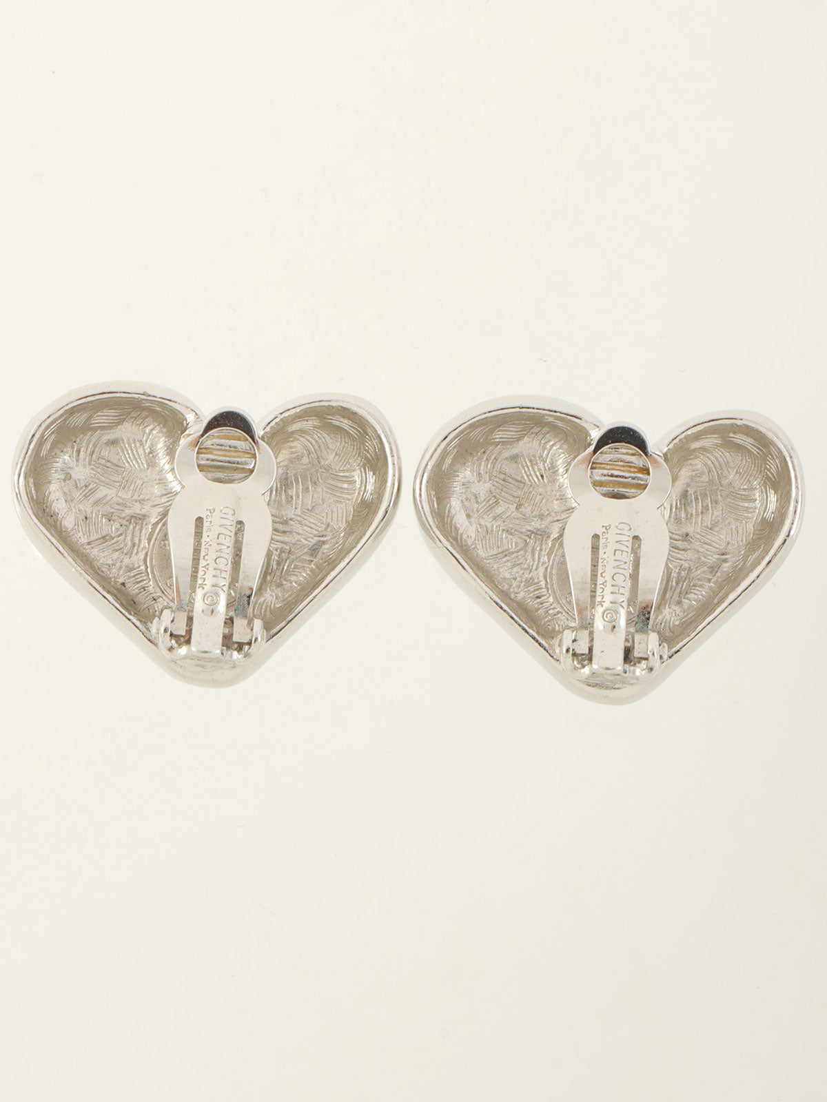 ハートモチーフイヤリング シルバー