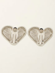 ハートモチーフイヤリング シルバー