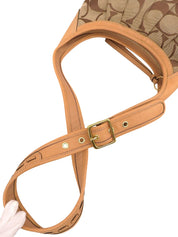 Signature Shoulder Bag Beige/Brown