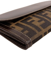FF Zucca Pattern Wallet Brown