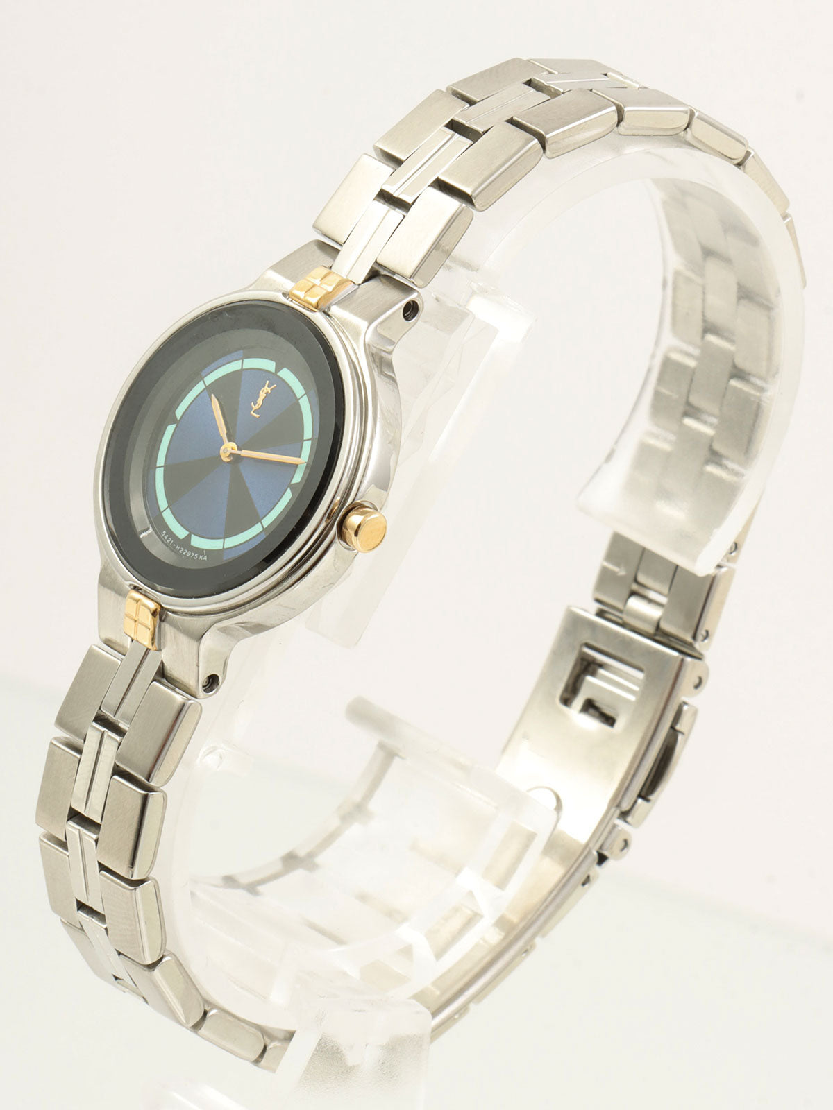 圆形Logo表盘腕表 银色/海军蓝