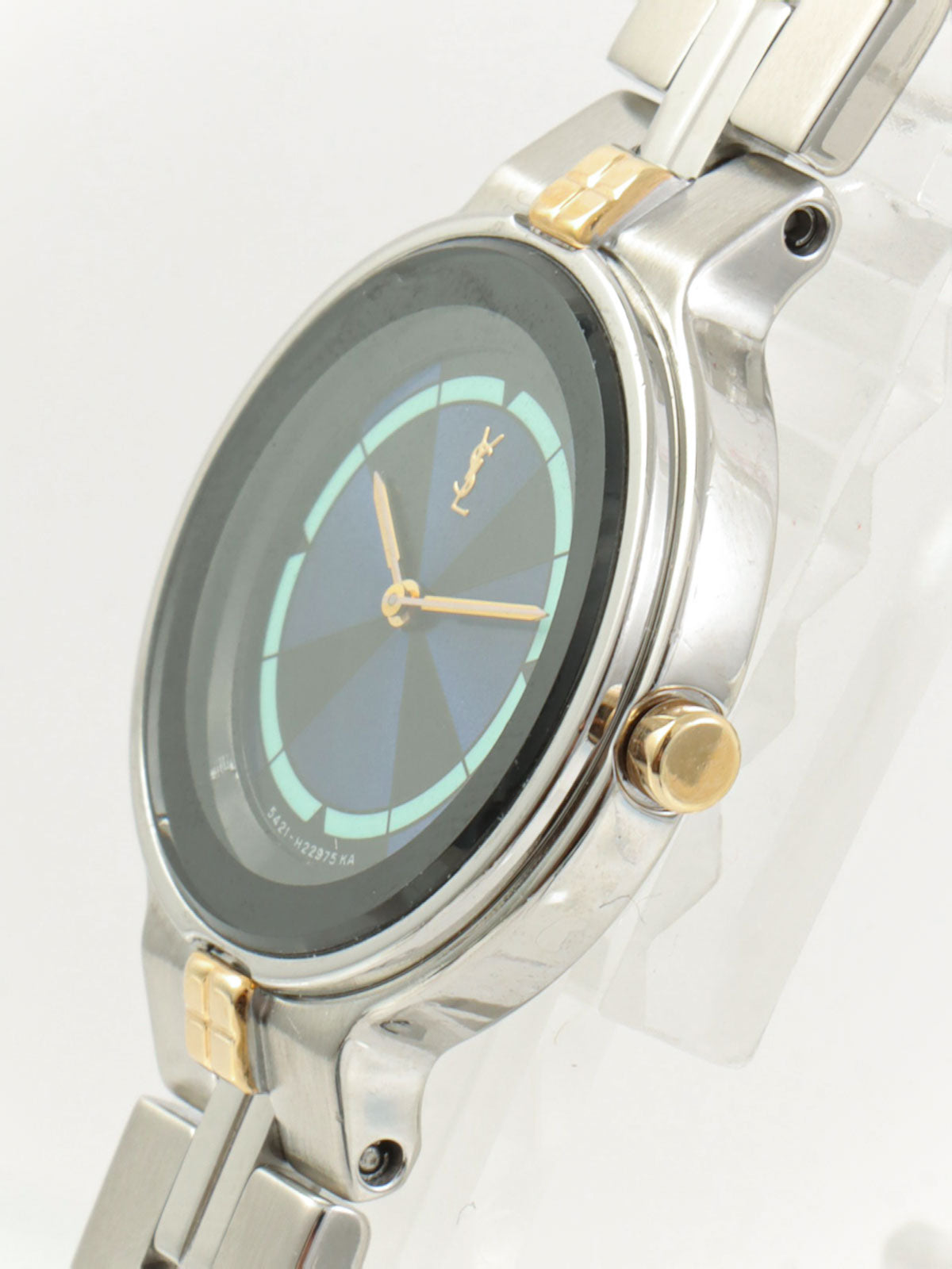 圆形Logo表盘腕表 银色/海军蓝