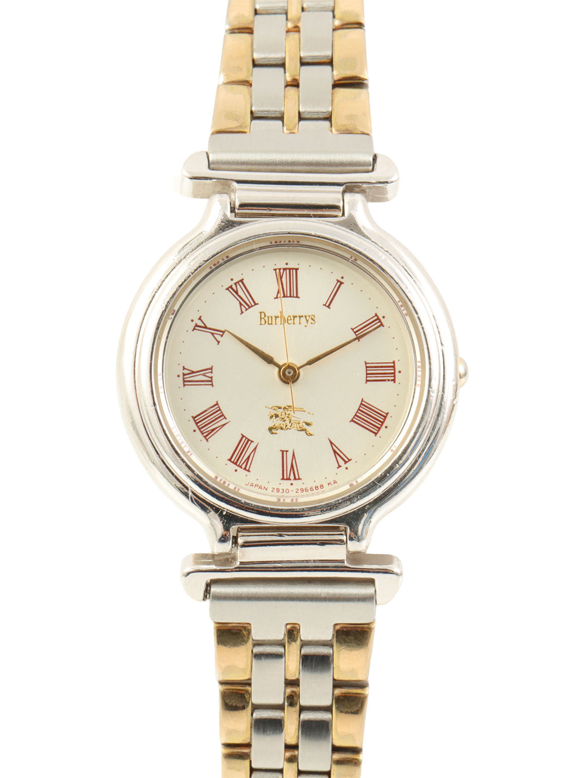 ラウンドロゴフェイスウォッチ シルバー/ゴールド