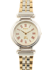 ラウンドロゴフェイスウォッチ シルバー/ゴールド