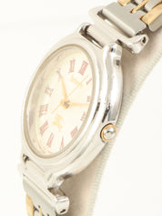 ラウンドロゴフェイスウォッチ シルバー/ゴールド