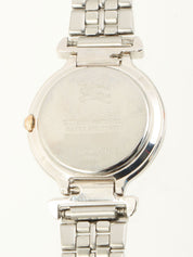 ラウンドロゴフェイスウォッチ シルバー/ゴールド