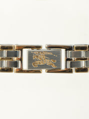 ラウンドロゴフェイスウォッチ シルバー/ゴールド