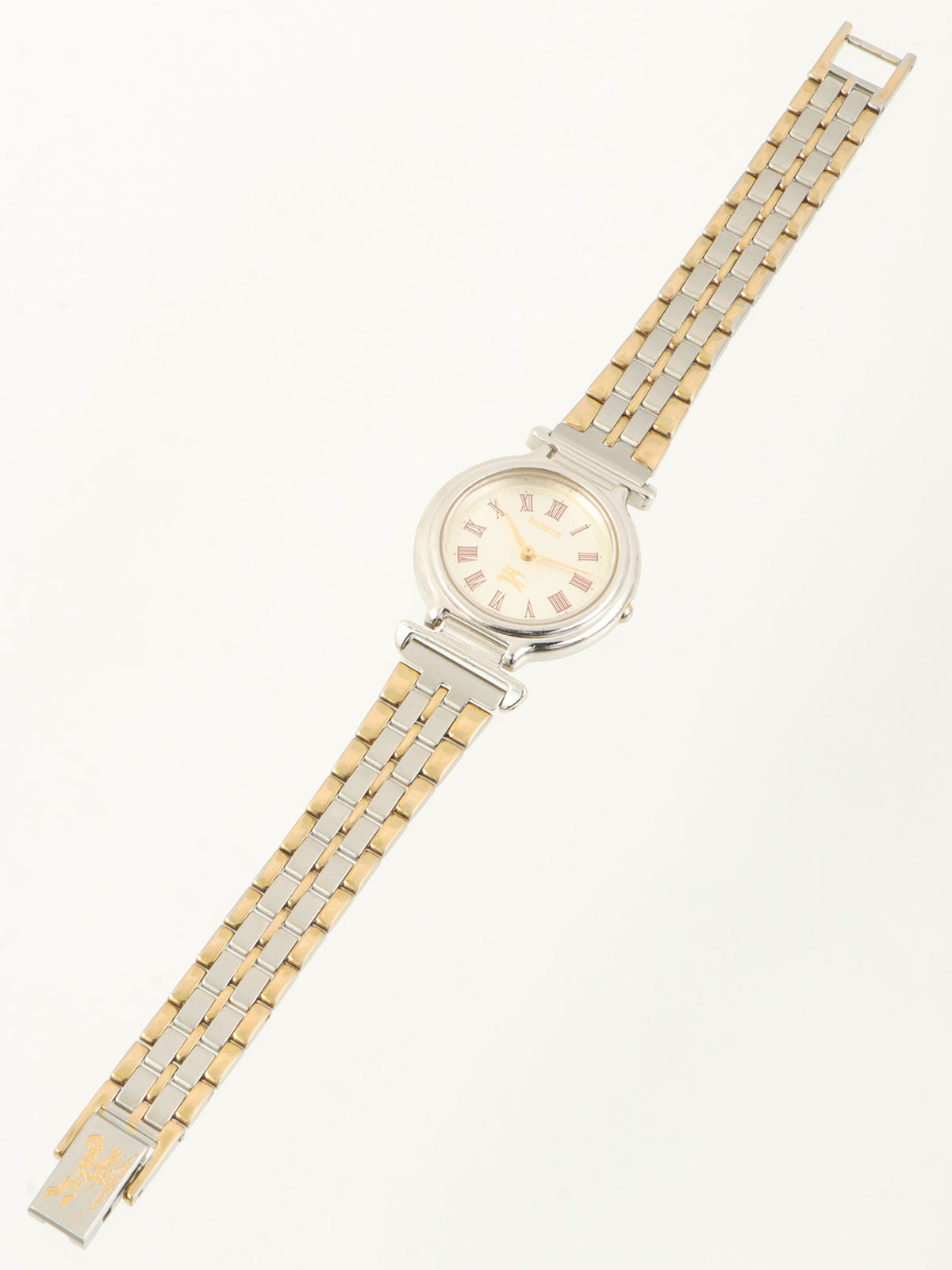 ラウンドロゴフェイスウォッチ シルバー/ゴールド