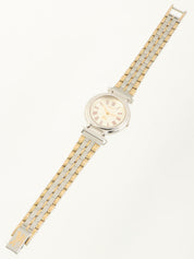 ラウンドロゴフェイスウォッチ シルバー/ゴールド