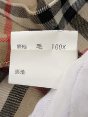 Nova格纹图案裹身裙，米色/多色