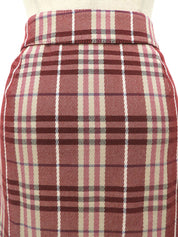 チェックパターンミニスカート #36 レッド