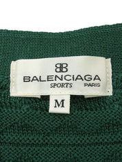 ロゴボタンニットベスト グリーン