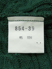 标志纽扣针织背心（绿色）