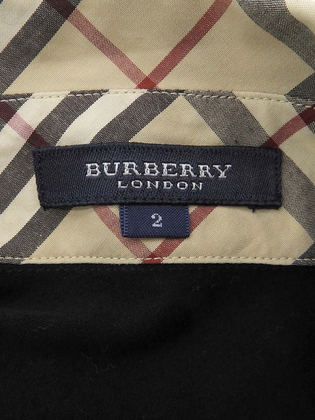 黑色 Nova 格纹图案刺绣 Logo Polo 衫