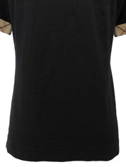 黑色 Nova 格纹图案刺绣 Logo Polo 衫