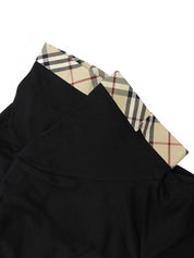 黑色 Nova 格纹图案刺绣 Logo Polo 衫