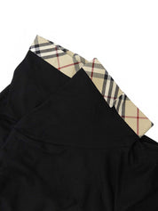 Nova Check Pattern Logo Embroidered Polo Shirt #2 Black