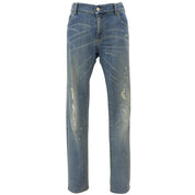 Distressed Denim Pants #42 Indigo