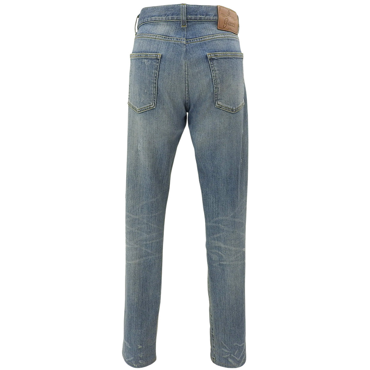 Distressed Denim Pants #42 Indigo