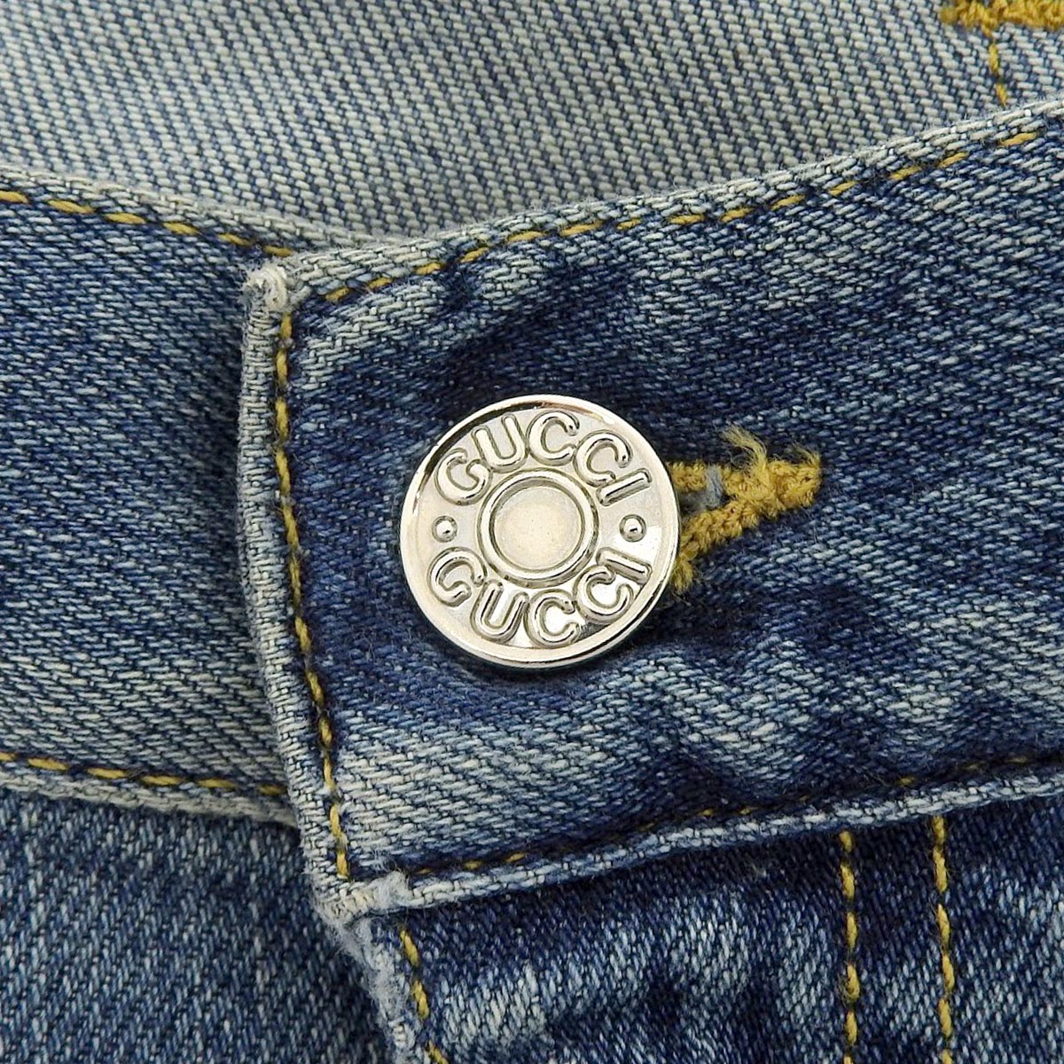 Distressed Denim Pants #42 Indigo