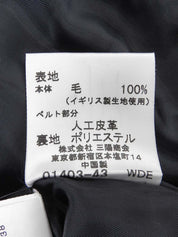 Check Pattern Asymmetrical Pleated Skirt Black/Yellow