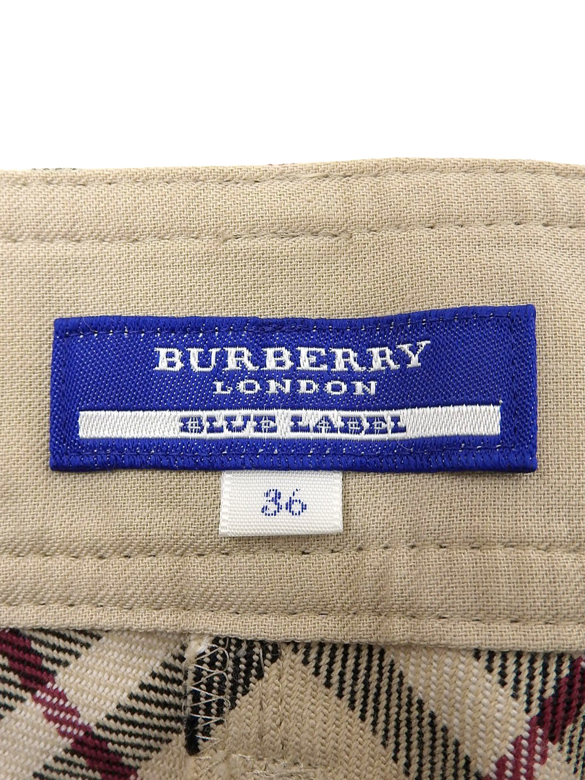 Nova Check Pattern Skirt in Beige