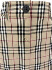 Nova Check Pattern Skirt in Beige