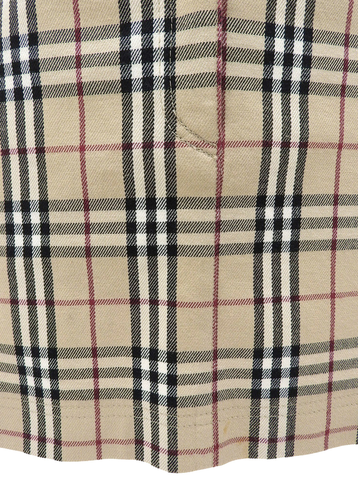 Nova Check Pattern Skirt in Beige