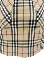 Nova Check Pattern Skirt in Beige