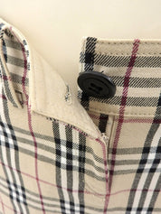 Nova Check Pattern Skirt in Beige