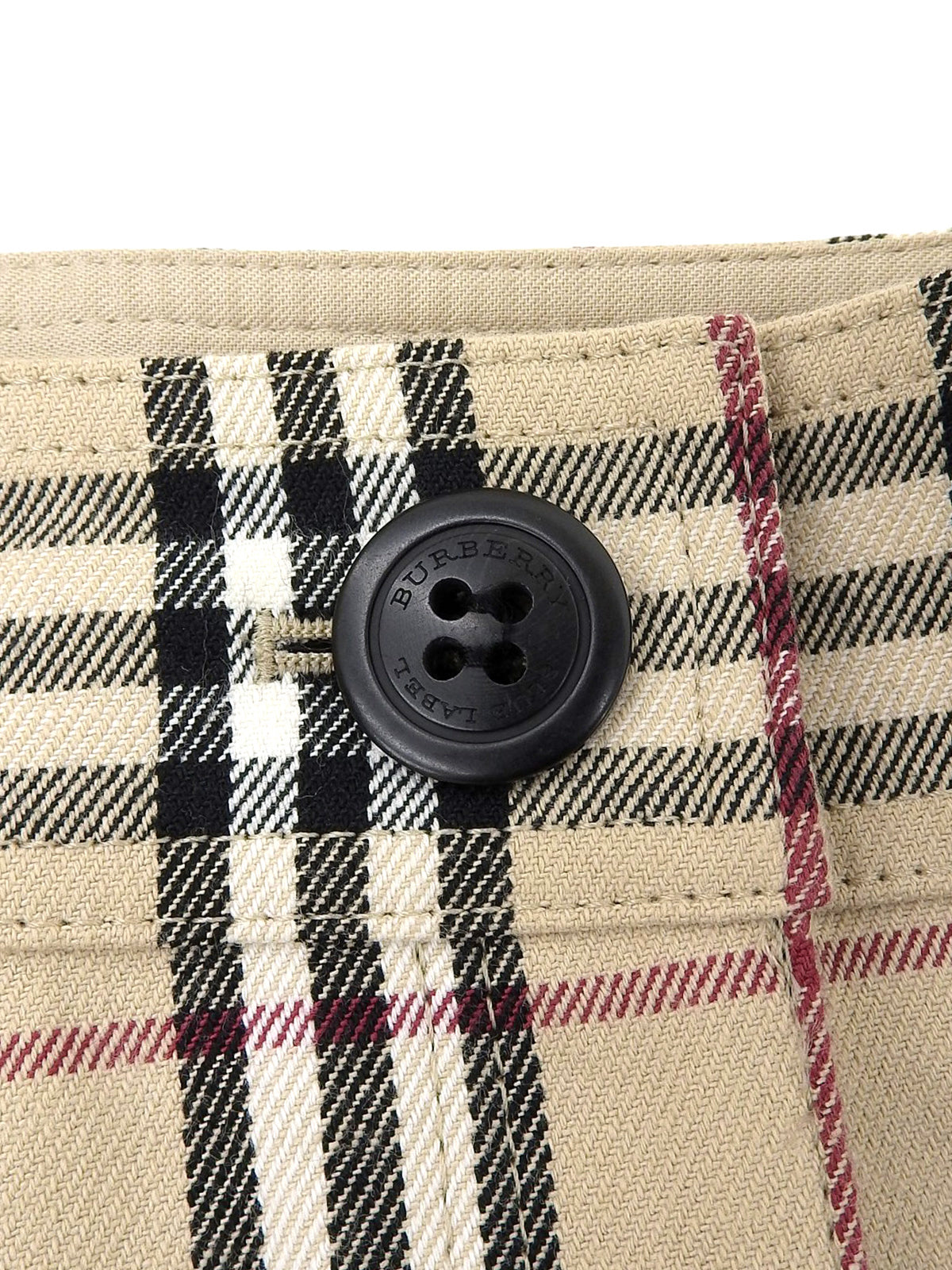 Nova Check Pattern Skirt in Beige