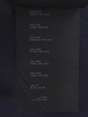 Silk floral pattern sleeveless top in navy/white