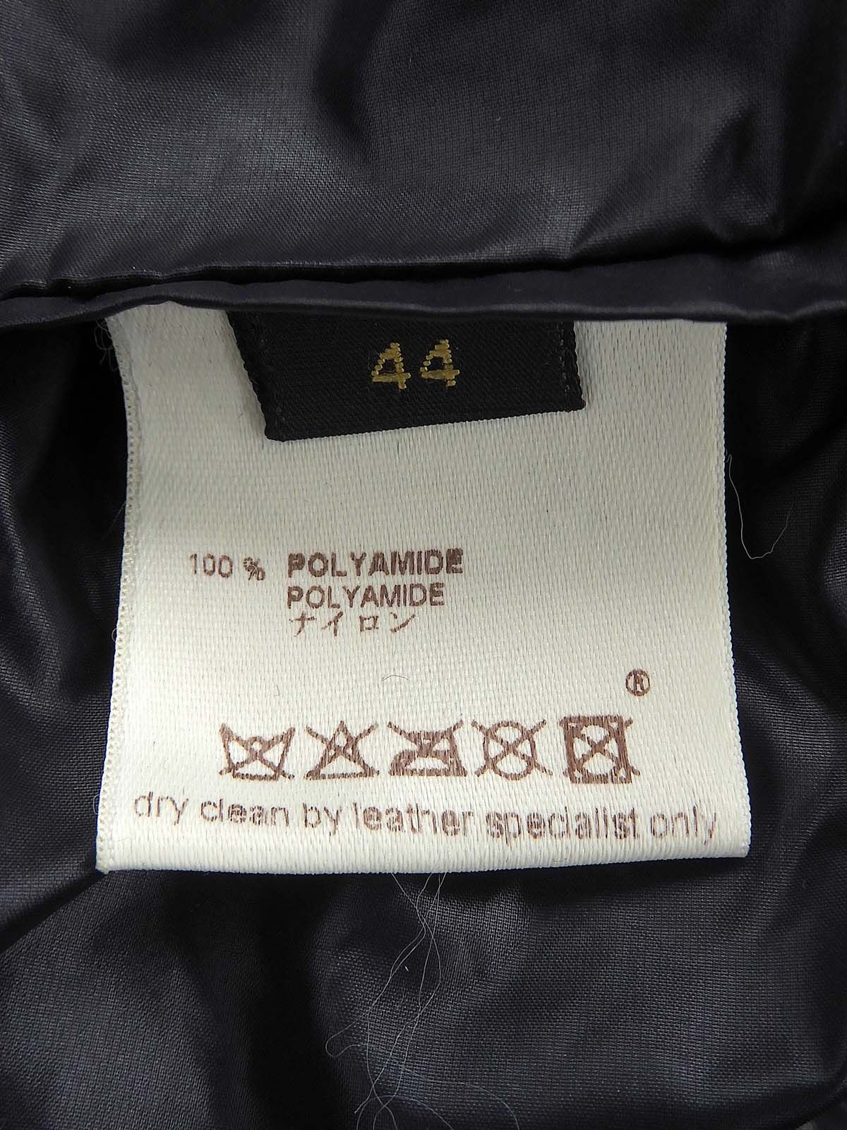 ロゴボタンダウンジャケット ブラック