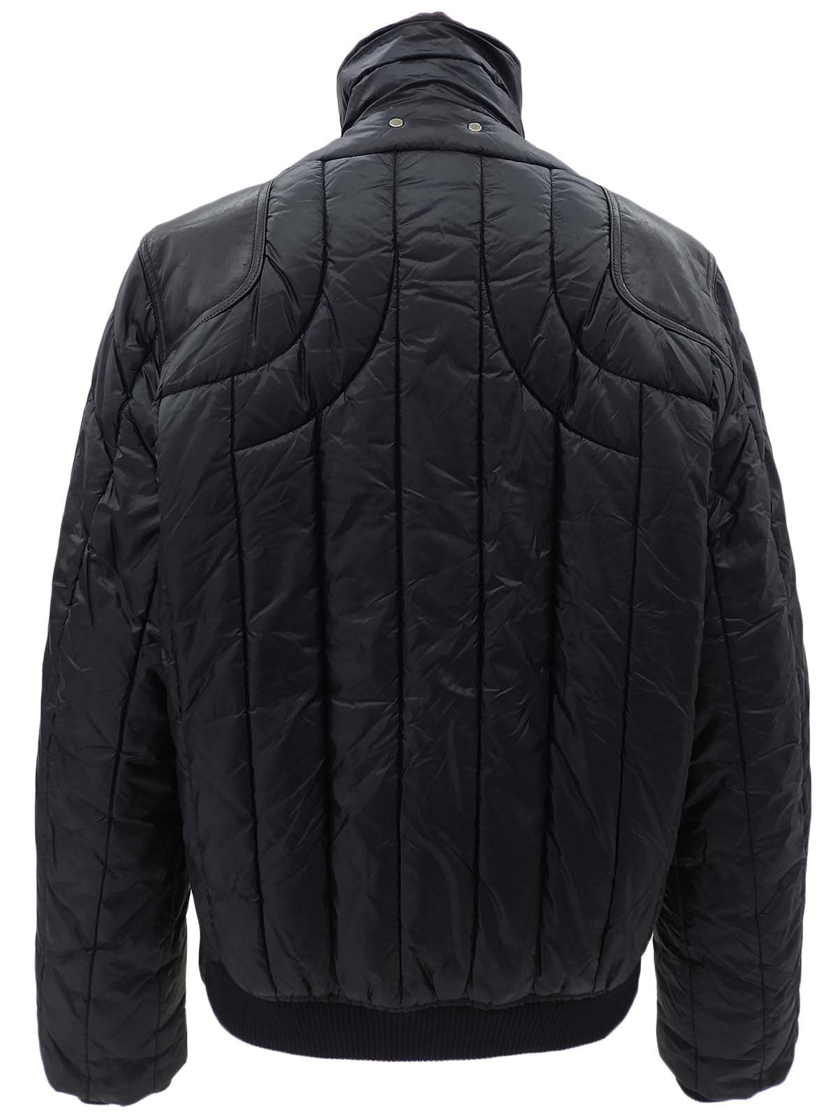 ロゴボタンダウンジャケット ブラック