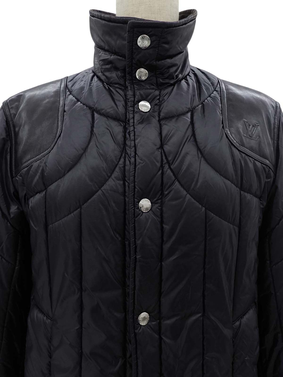 ロゴボタンダウンジャケット ブラック
