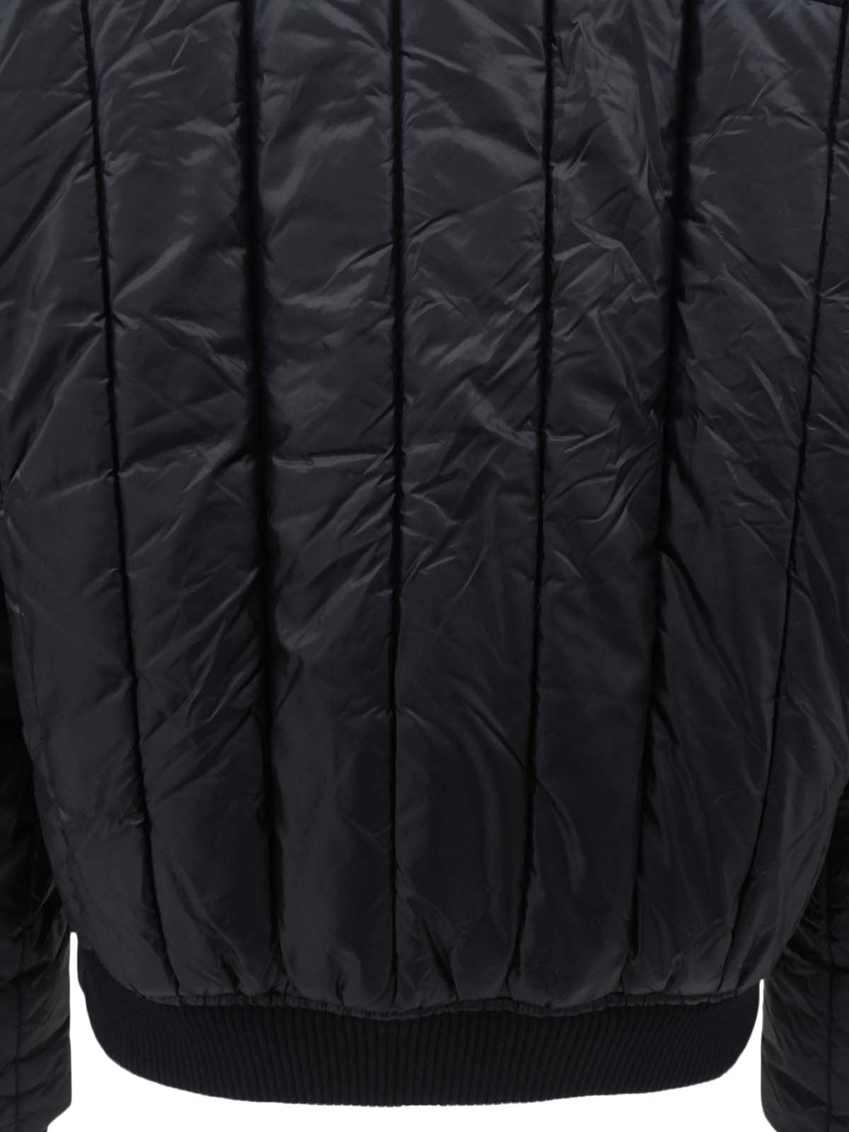 ロゴボタンダウンジャケット ブラック