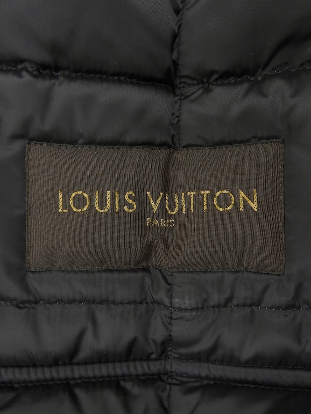 Logo Button Quilted Jacket Gray