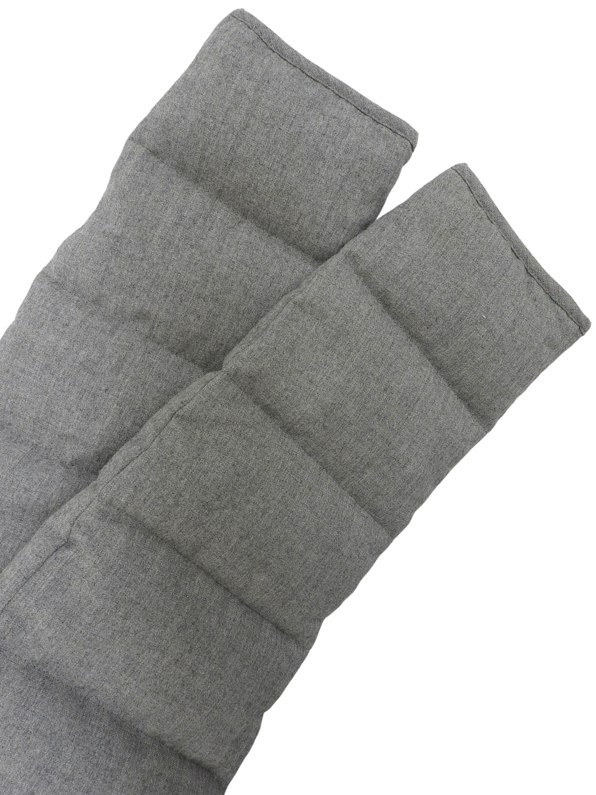 Logo Button Quilted Jacket Gray