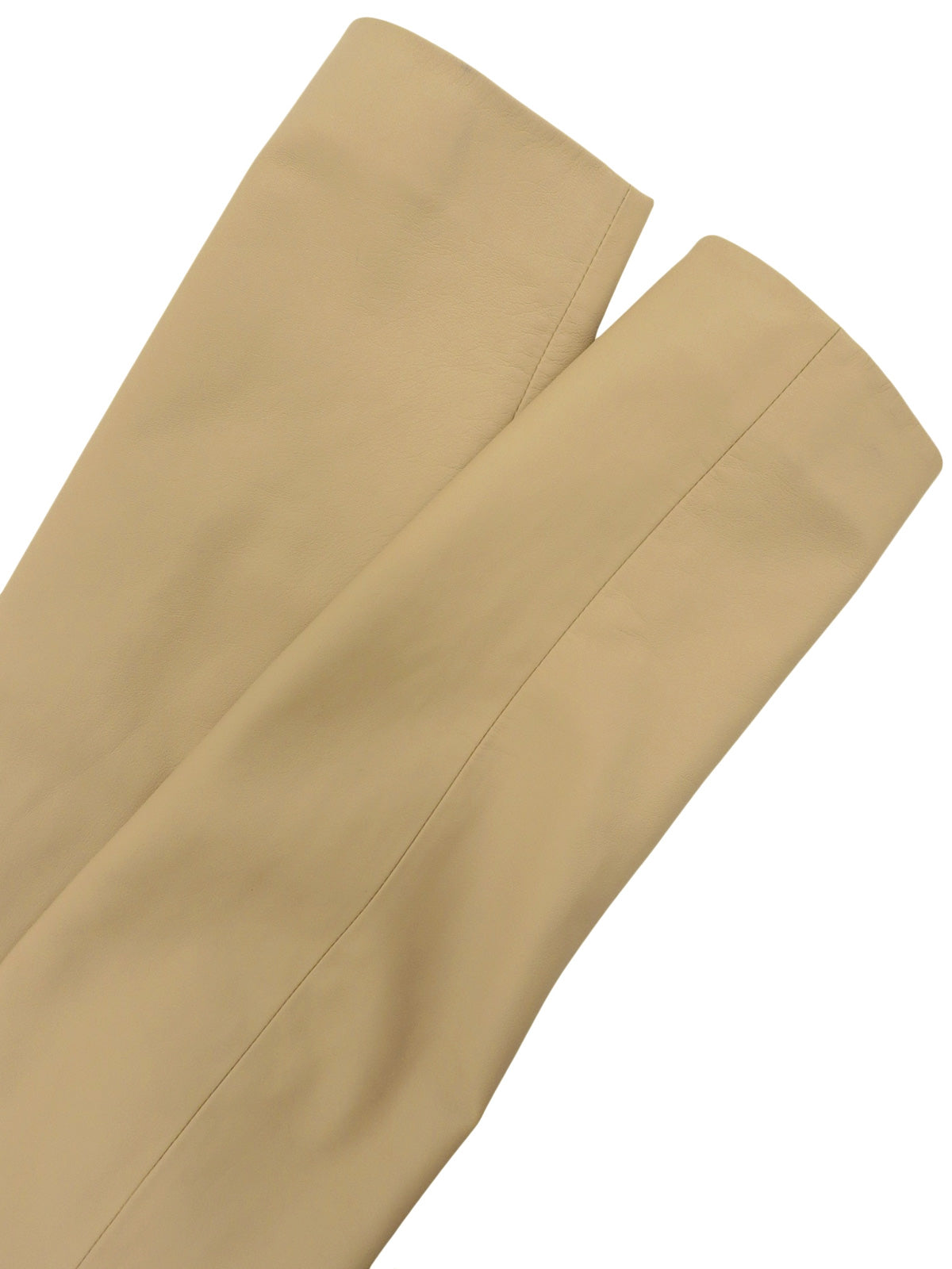 リアルレザーロゴボタンジャケット ベージュ