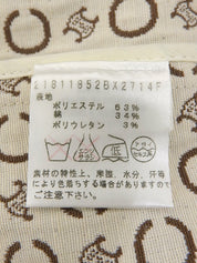 C Macadam Patterned Trench Coat Brown/White