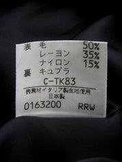 Tweed logo button jacket in ivory/black