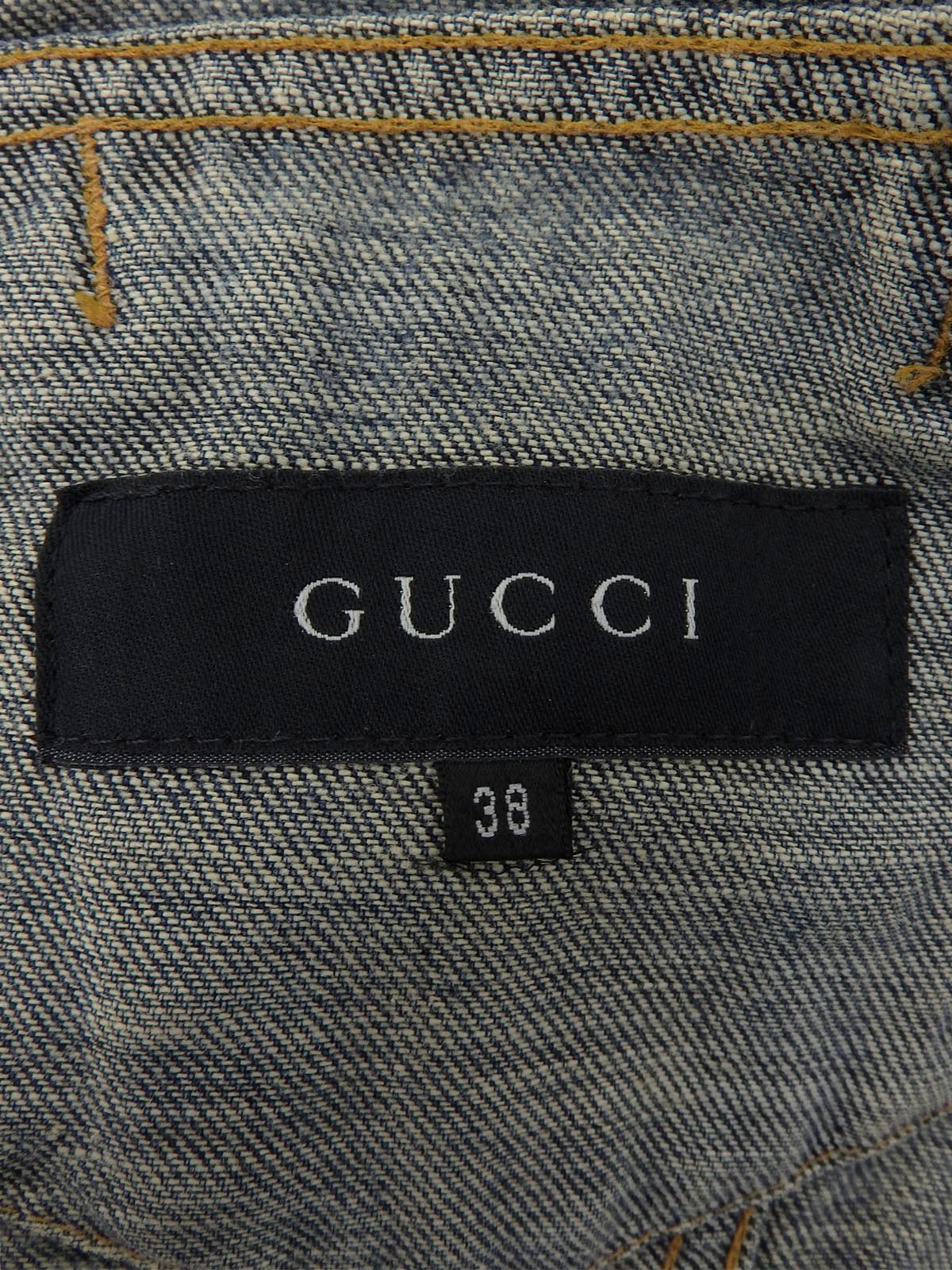 デニムロゴボタンジャケット ブルー