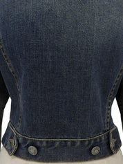 デニムロゴボタンジャケット ブルー