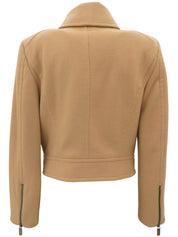 ウールライダースジャケット ベージュ