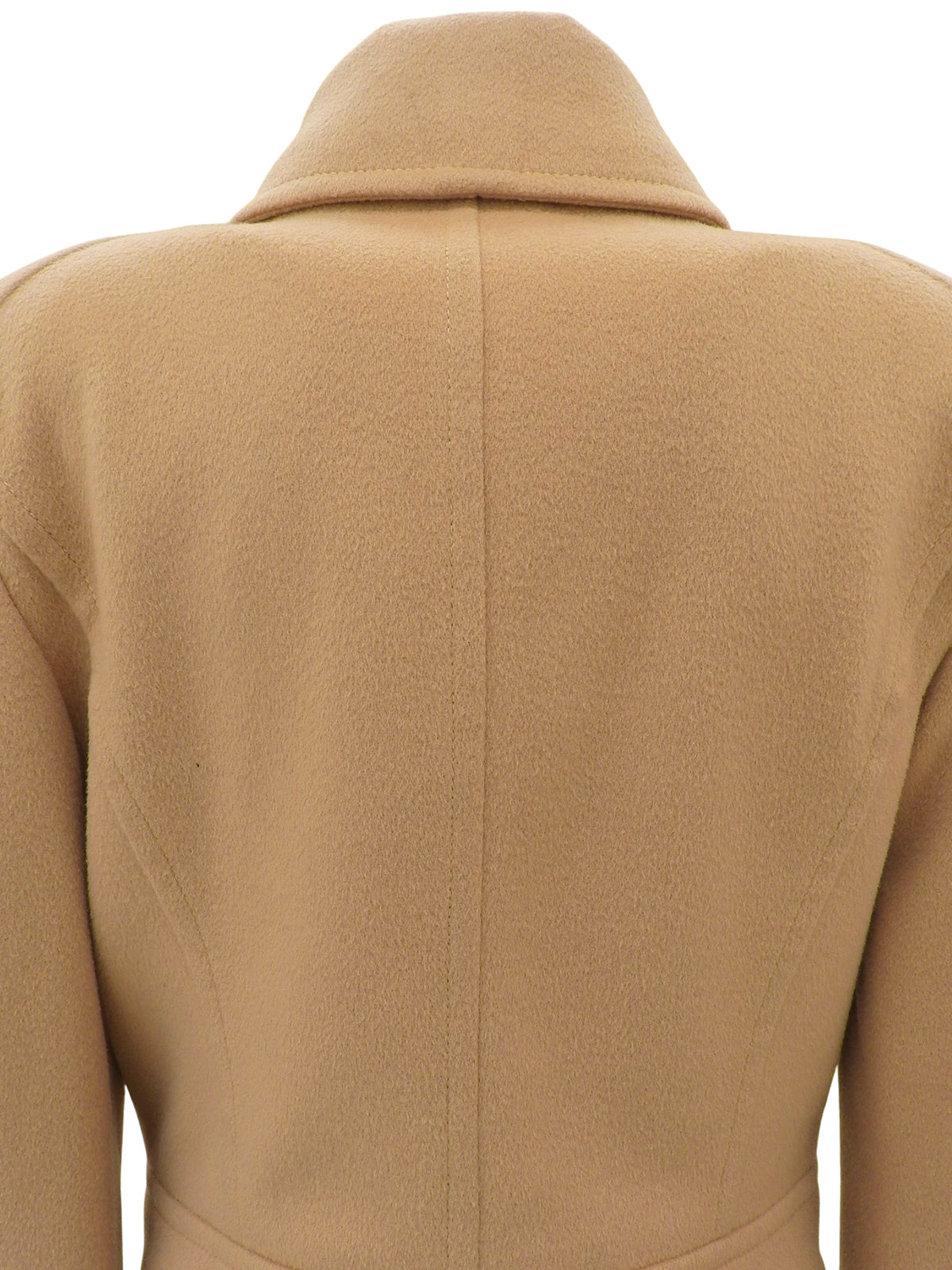 米色羊毛骑行夹克