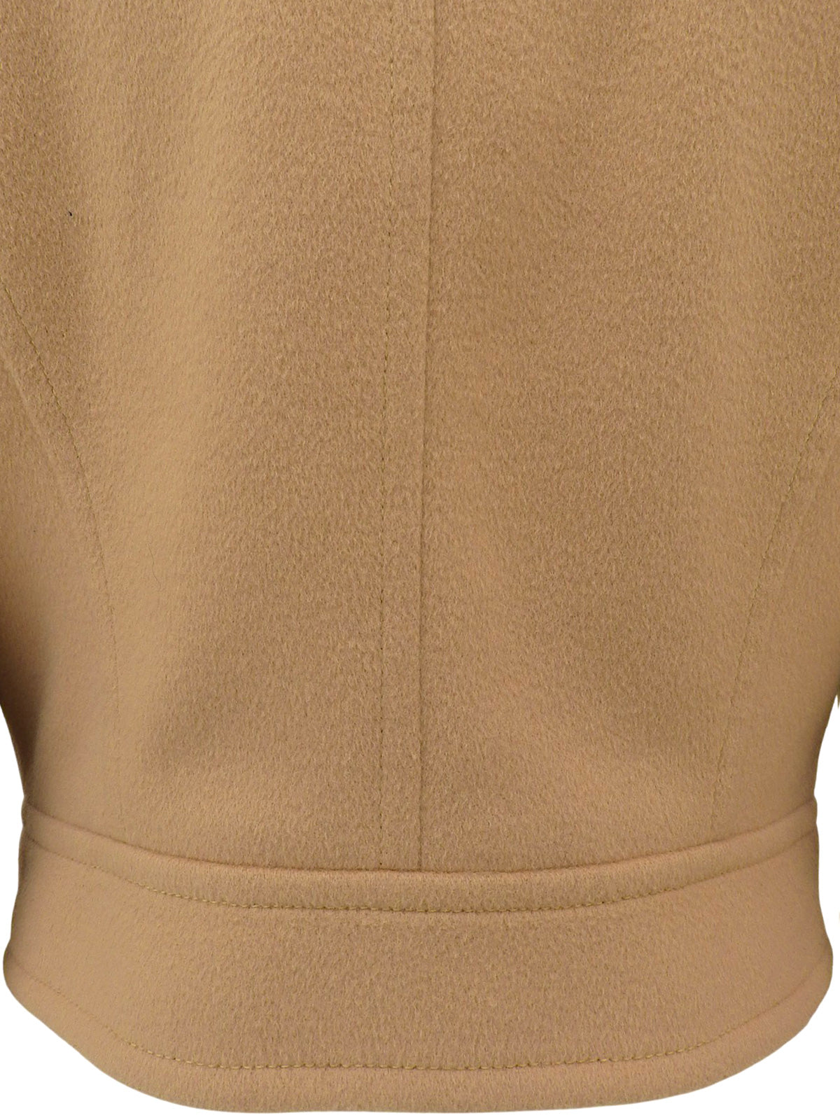 米色羊毛骑行夹克