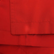 Silk CC Mark Button Double-breasted Coat Red