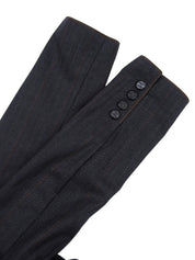 1998 年 CC 标志纽扣双排扣夹克，炭灰色