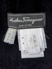 Navy Real Leather Mouton Jacket